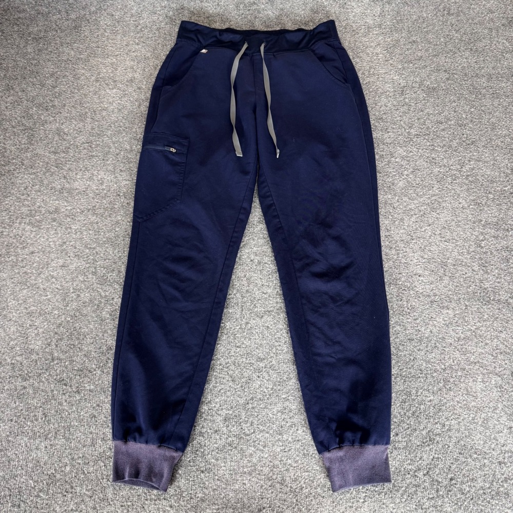 FIGS Zamora Scrub Jogger Pants Womens Small Navy Blue Medical Healthcare Stretch